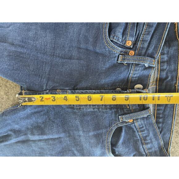 Levi’s 501 Original Fit Men’s Jeans 29x32 Dark Wash Button Fly Straight Leg 100% - Picture 8 of 10